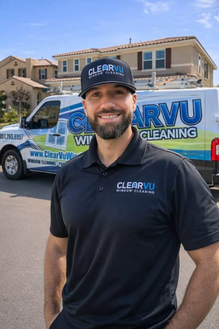 Nick, owner of Clearvu Window Cleaning, locally operated in Murrieta California since 2007