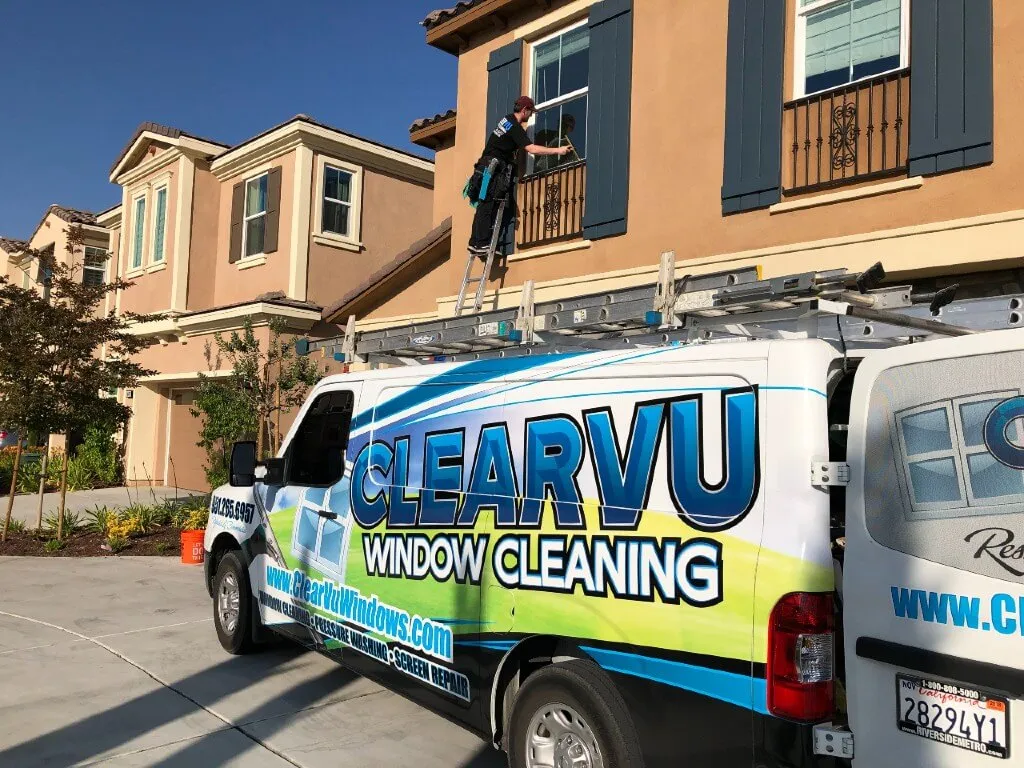 Exterior window cleaning by Clearvu in Temecula Valley