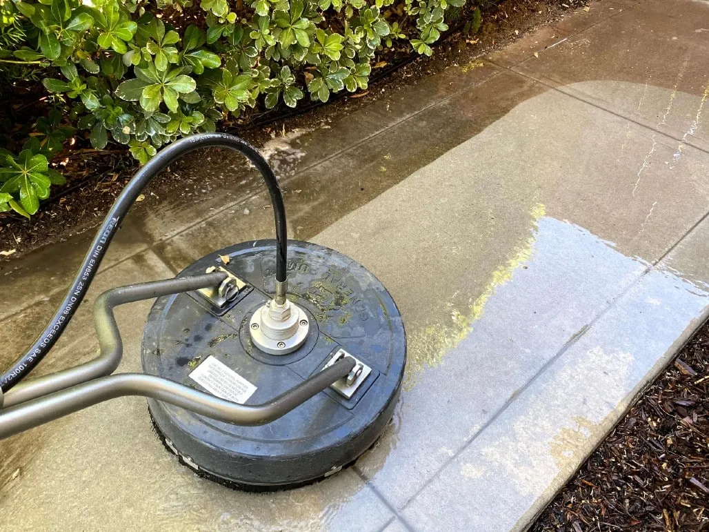 Professional pressure washing equipment ready for a Lake Elsinore residential job
