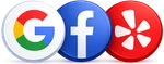 Google, Facebook, Yelp