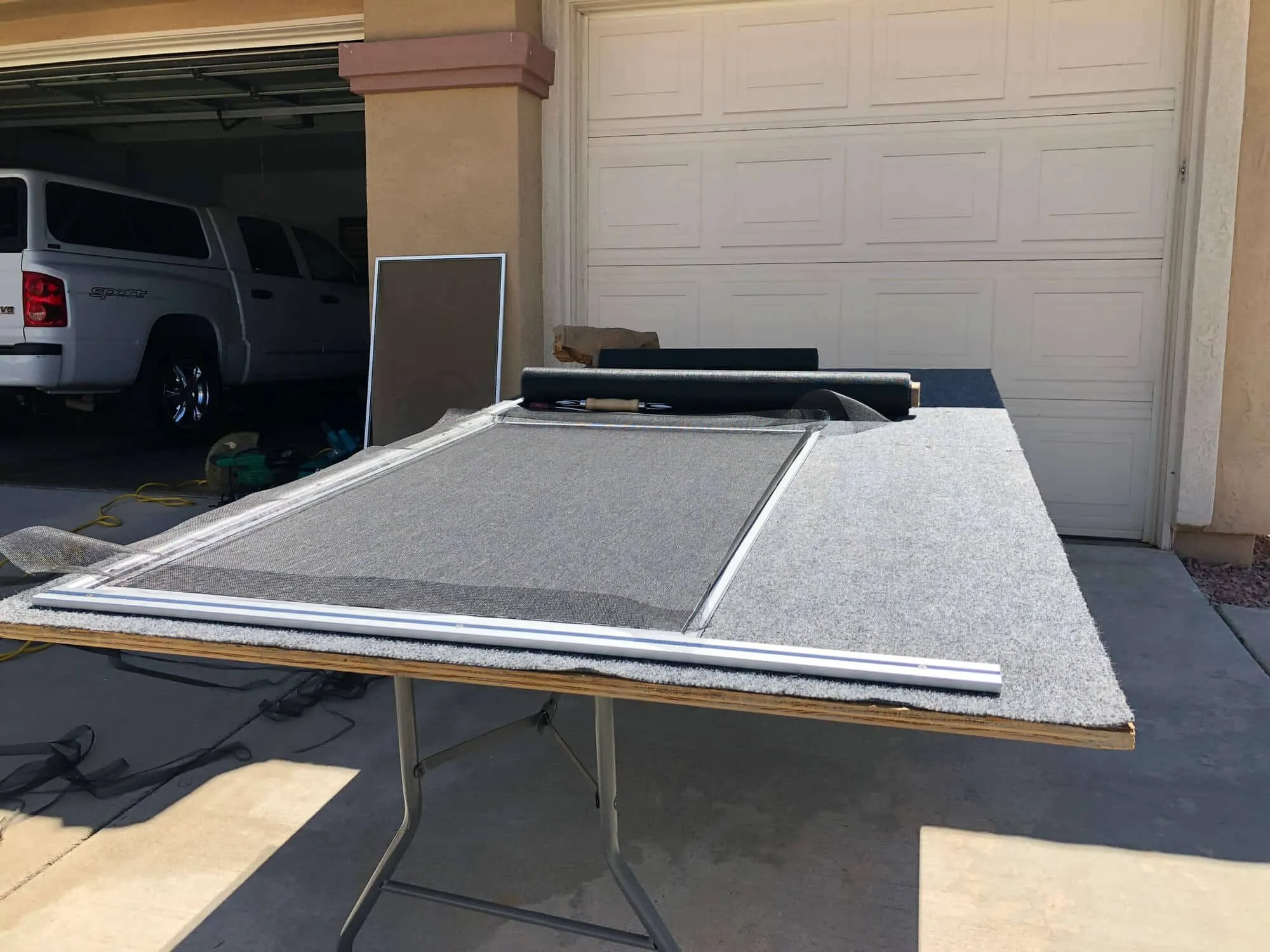 Window screen re-meshing service by Clearvu