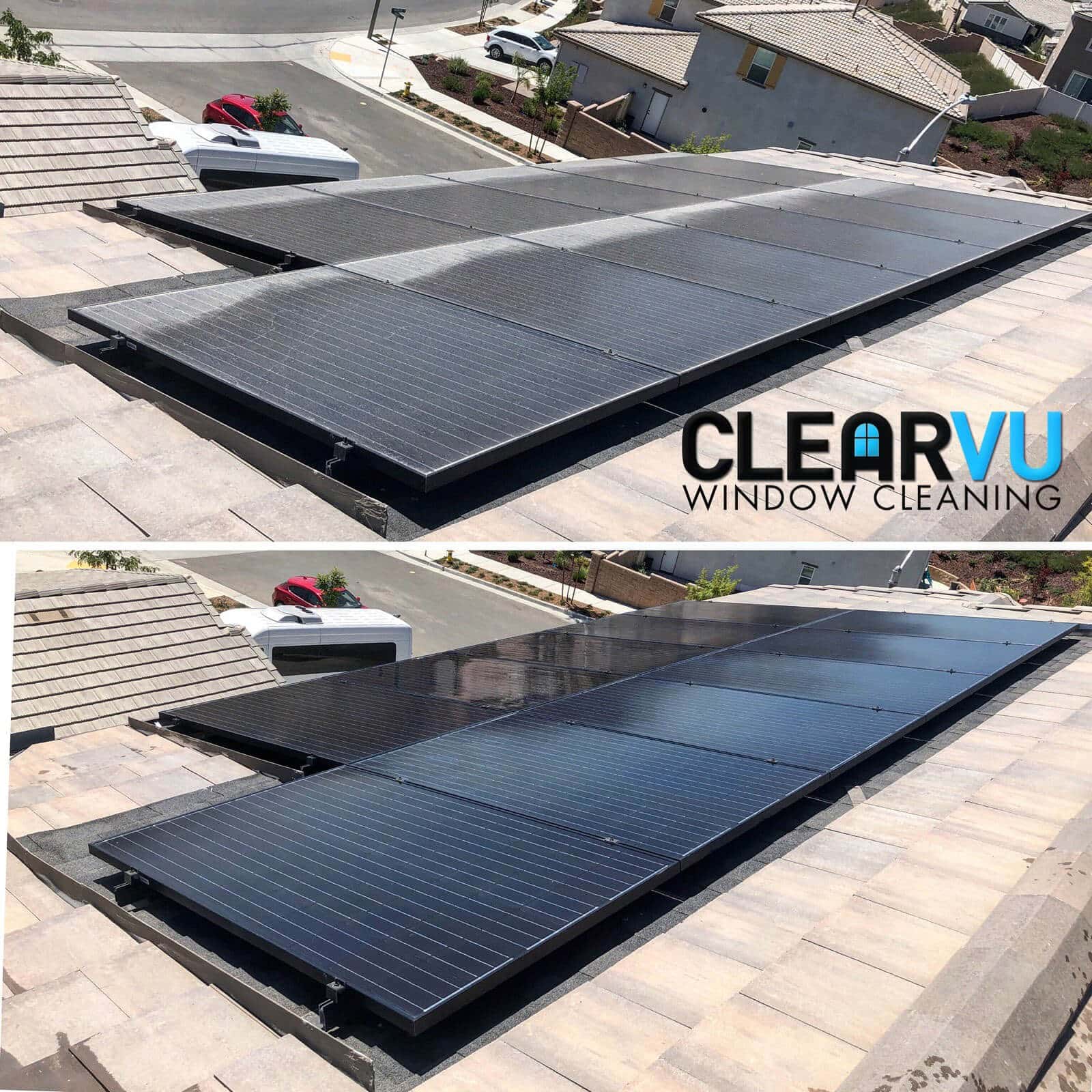 Solar Panel Cleaning Temecula Murrieta Clearvu Window